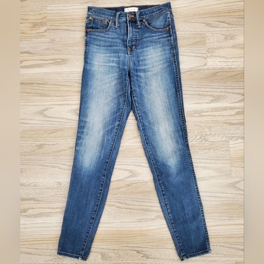 Madewell 10" High-Rise Skinny Jeans in Danny Wash: TENCEL™ Denim Edition 27 TALL